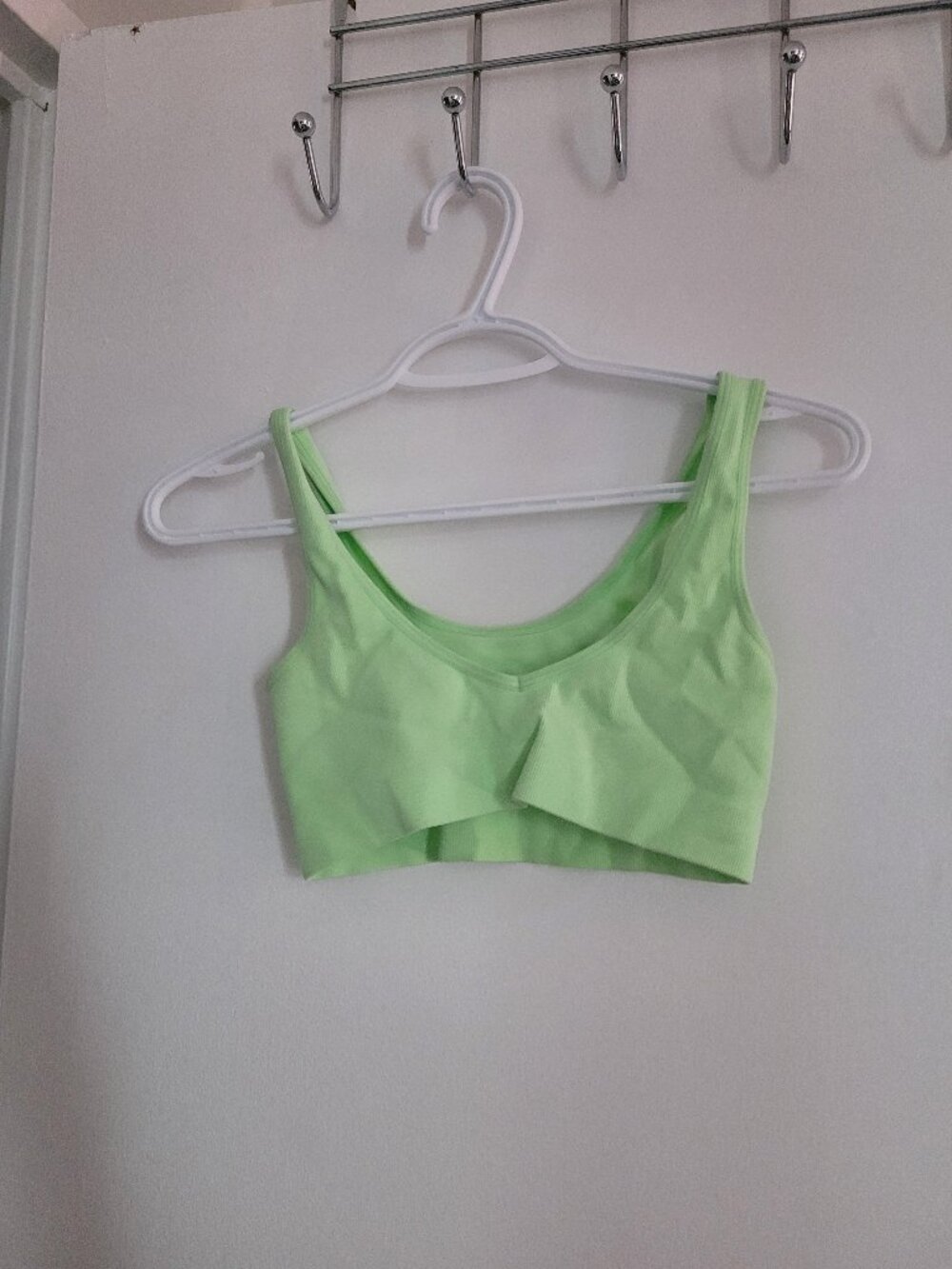 Green workout top